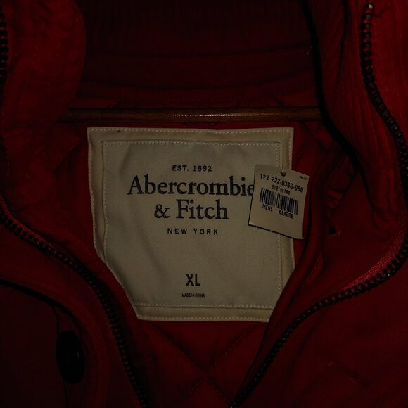 Vintage Abercrombie Red Jacket with Gillet Size XL - Picture 6 of 16